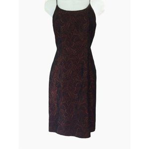 Althuser Burgundy and Gold Brocade Like Dress 2